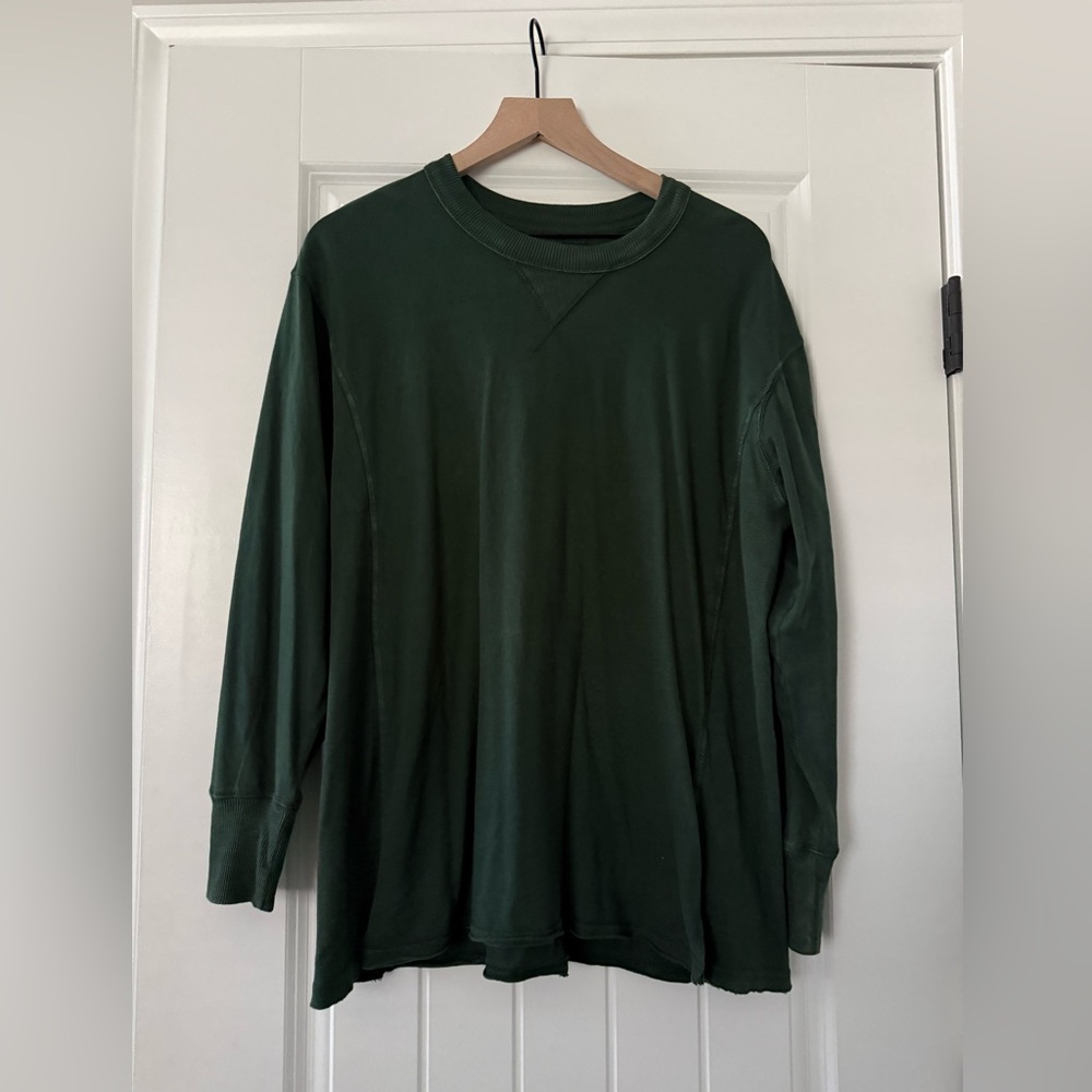 Aerie Deep Green Long Sleeve Top